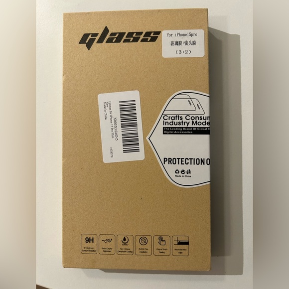 iPhone 15 pro screen protector, camera lens protector, tempered glass - Picture 3 of 13